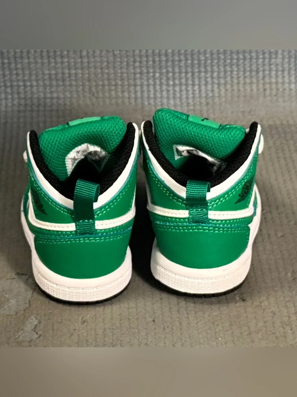 Nike Air Jordan 1 Mid Lucky Green (TD) Shoes DQ8425-301 Toddler Size 4C